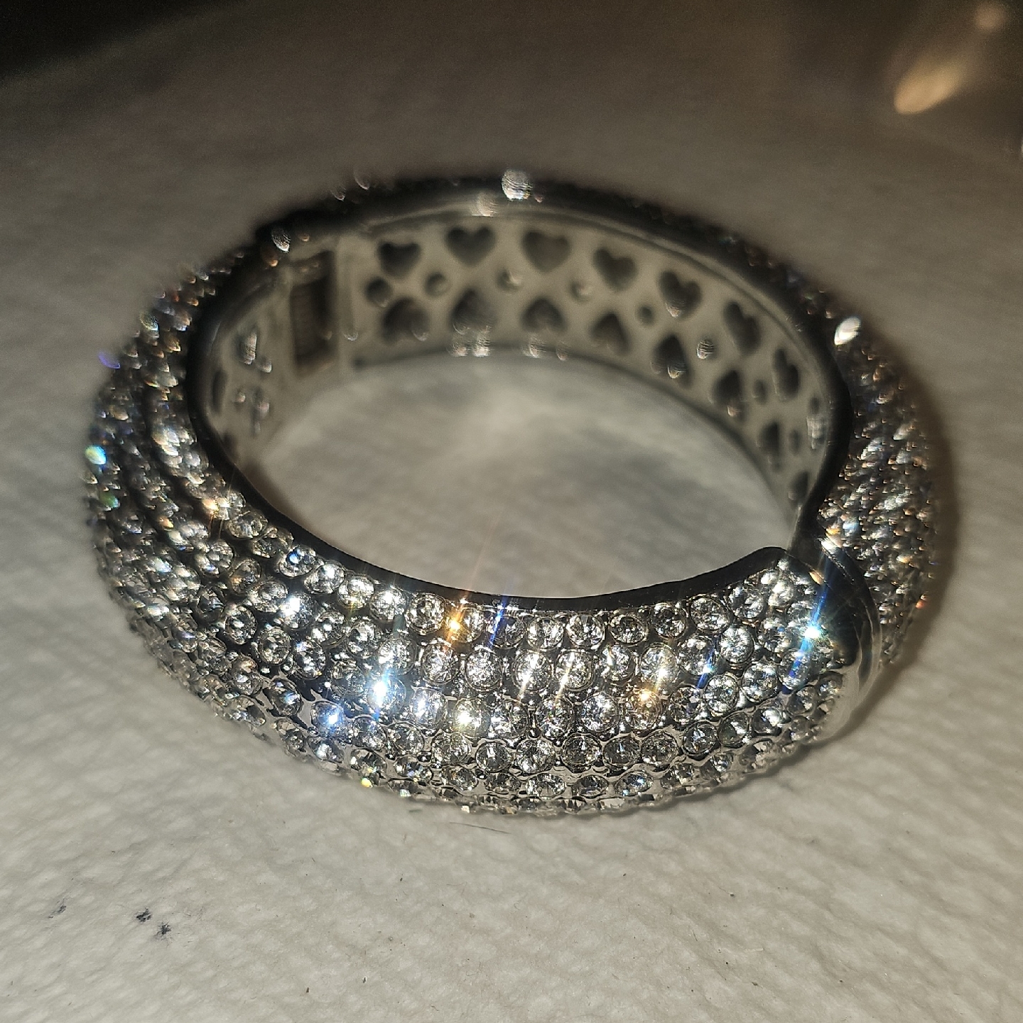 Elegant Silver Crystal Bracelet